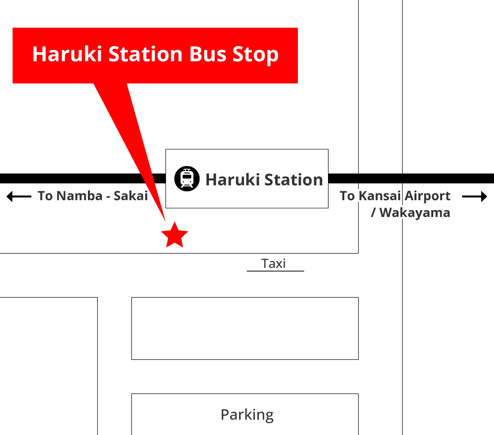 Map Haruki Station Bus Stop